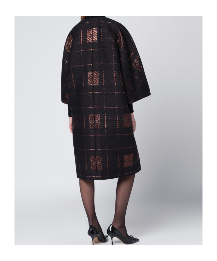 Max Mara Cocoon Coat In Black
