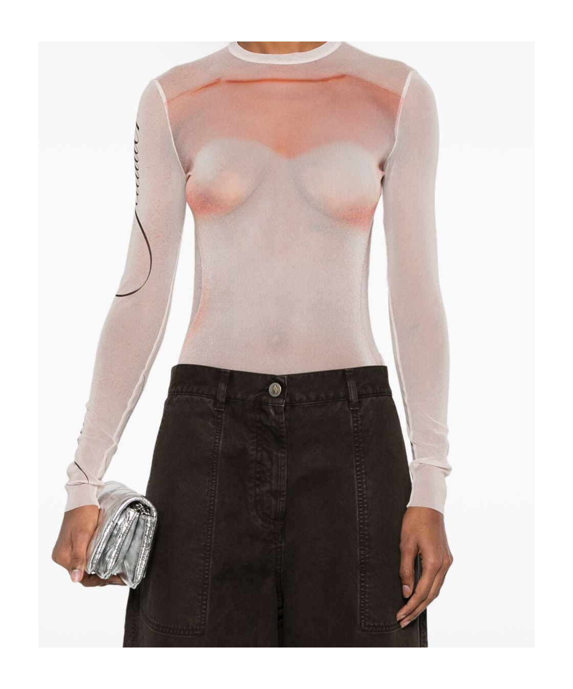 Shop Jean Paul Gaultier The Le Classique Top In Pink