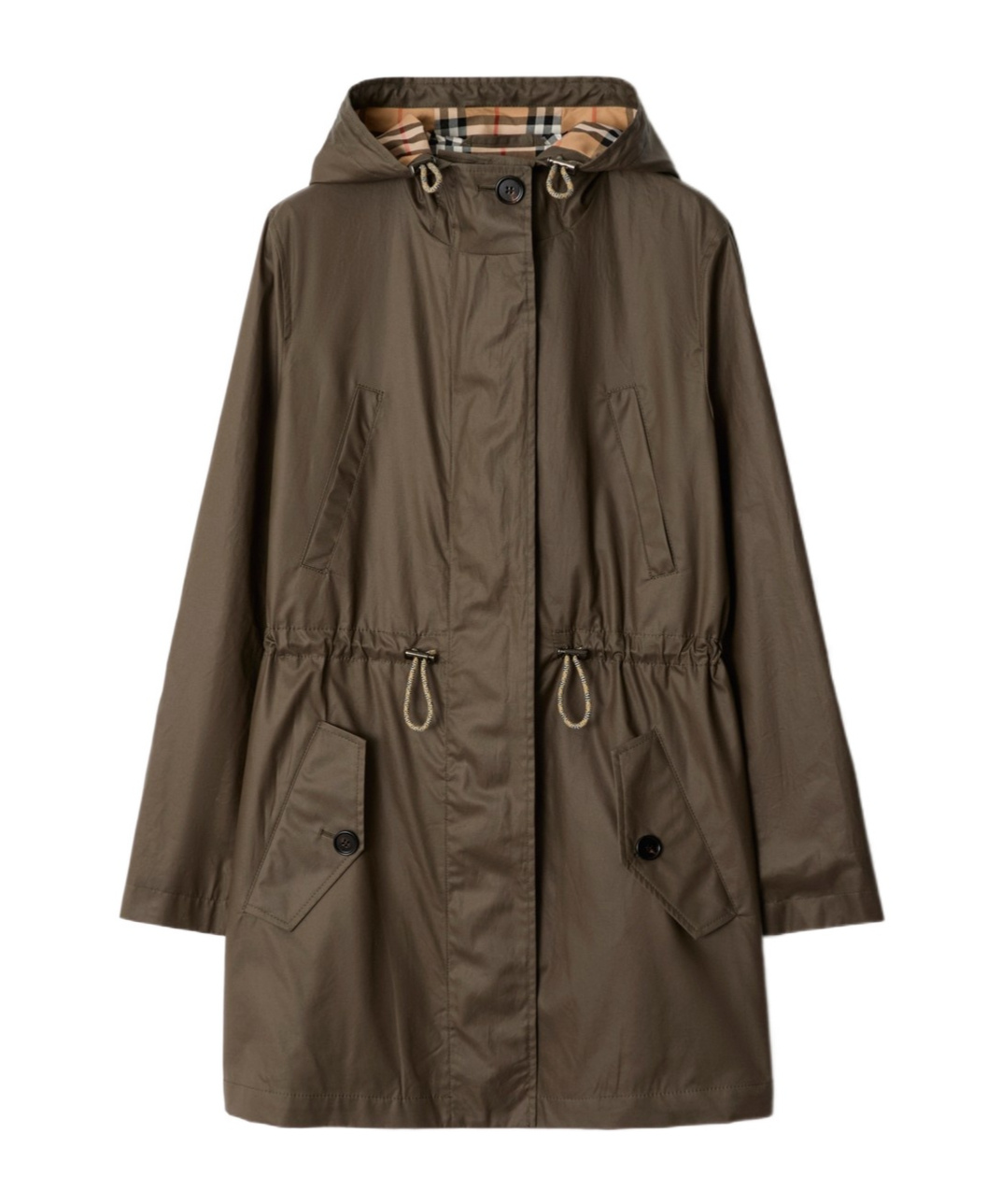Burberry Gabardine Parka Coat