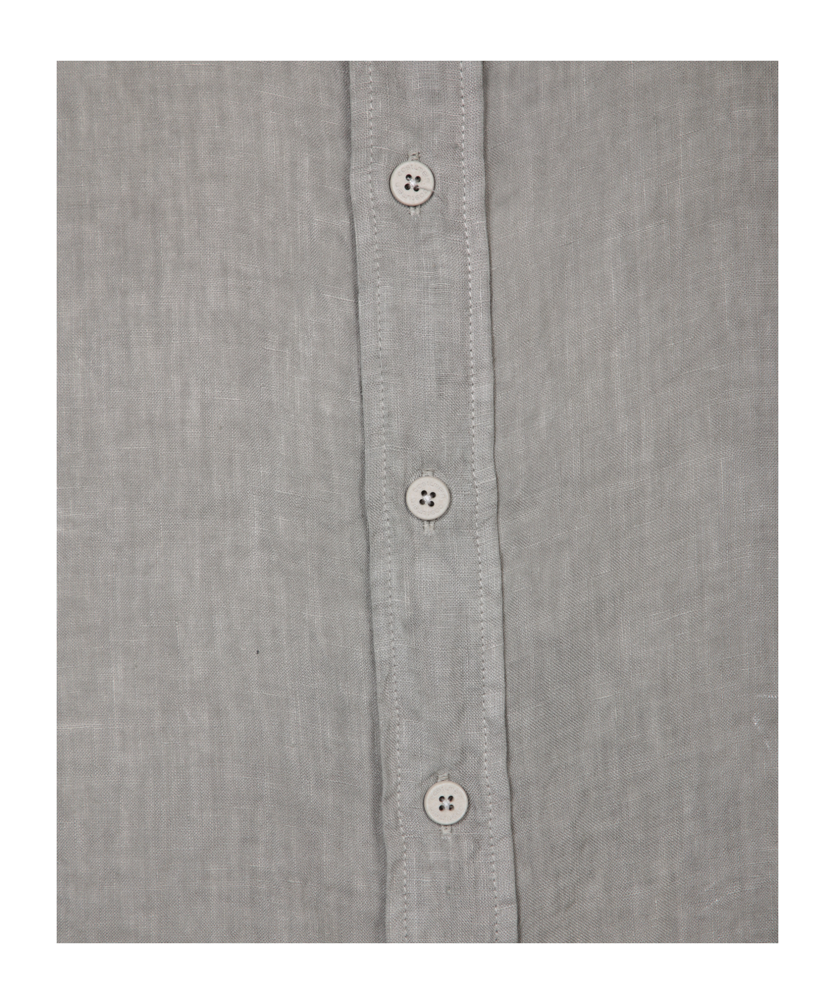 Costumein Linen Chambray Shirt In Gray