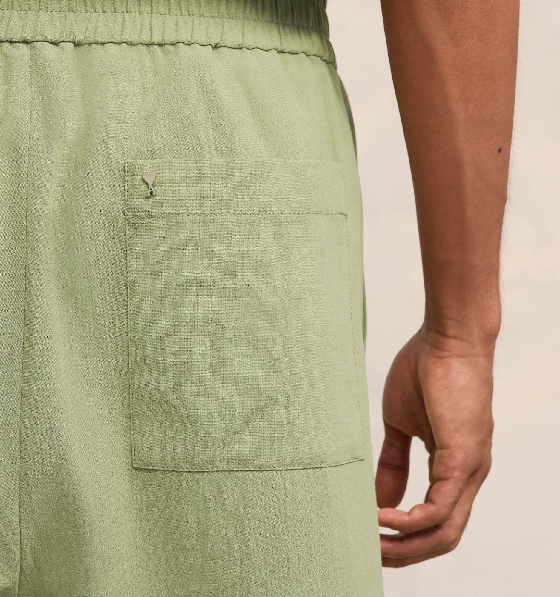 Ami Alexandre Mattiussi Elasticated Waist Bermuda Shorts In Nude