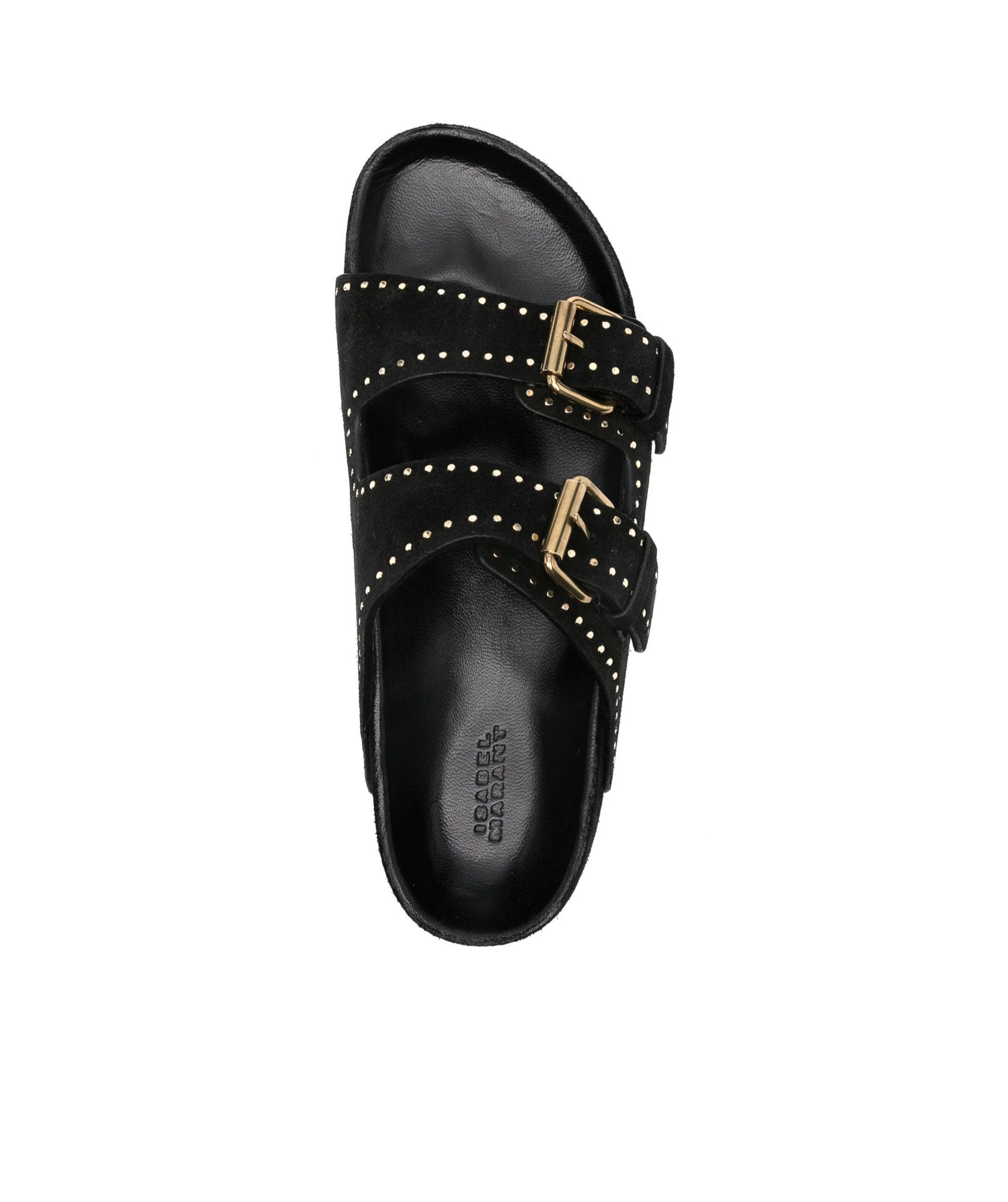 Isabel Marant Lennya Suede Platform Sandal In Black