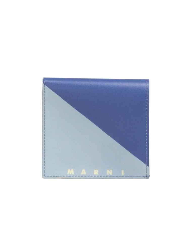 MARNI WHITE AND BLACK TRIBECA BIFOLD WALLET