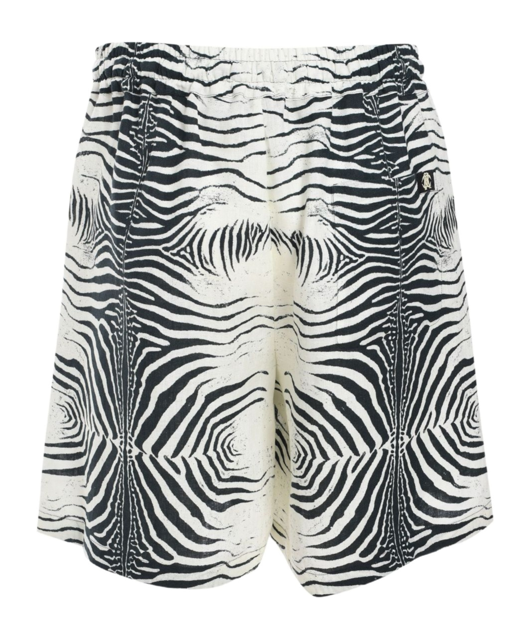 Roberto Cavalli Zebra-print Shorts In White