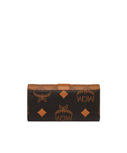 Mcm Tracy Alphabet Chain Wallet In Brown