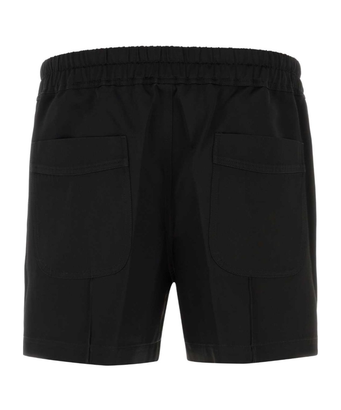 Tom Ford Satin Bermuda Shorts With Pockets And Elastic Waistband In Black