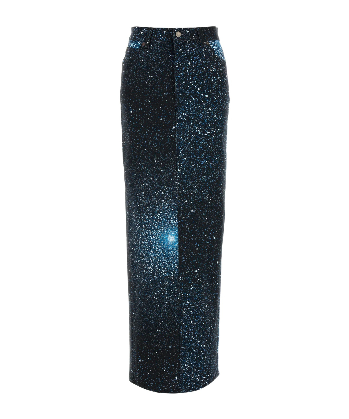 Giuseppe Di Morabito Galaxy-print Denim Maxi Skirt In Black