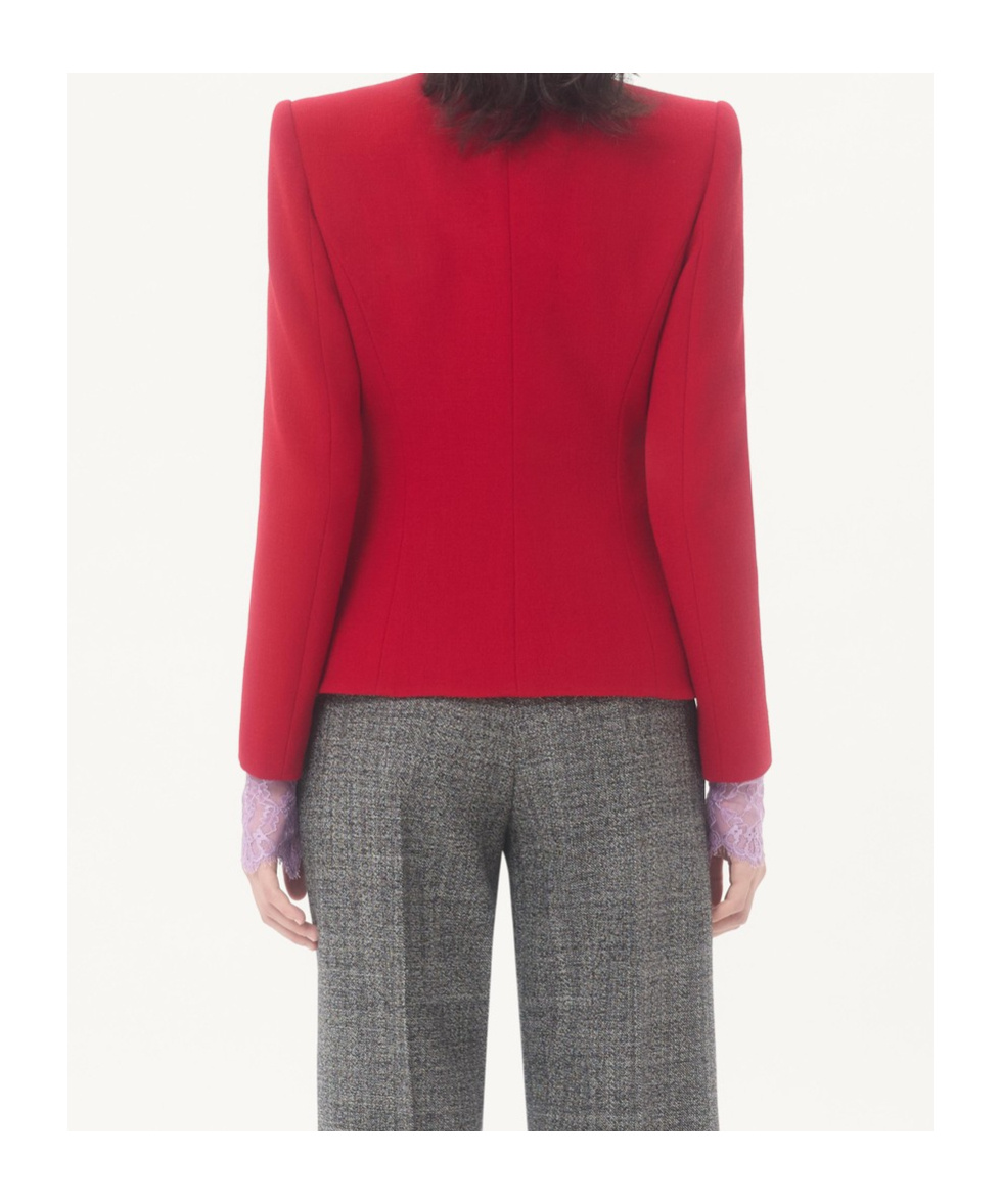 Valentino Long-sleeved Casual Jacket In Red