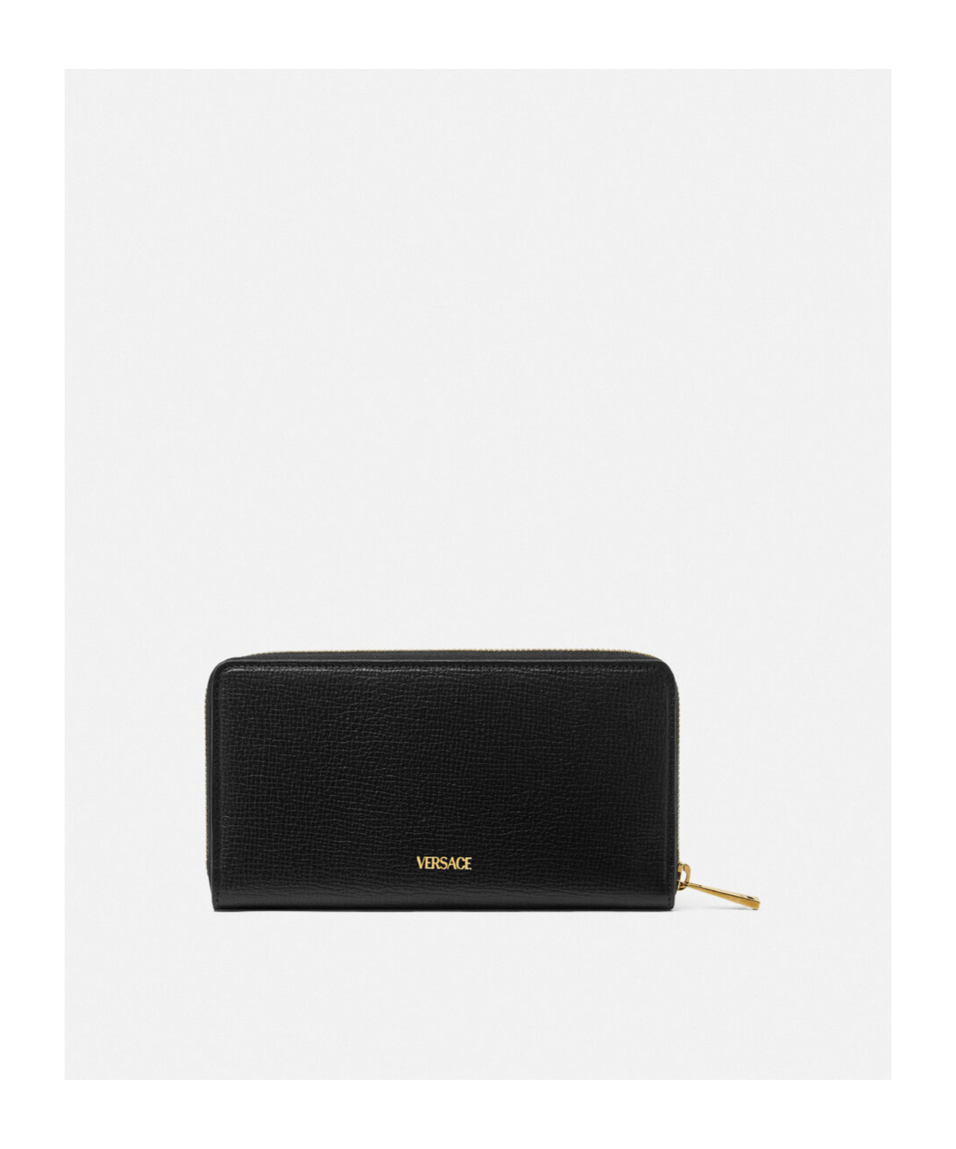 Versace Medusa Biggie Zipped Continental Wallet In Black