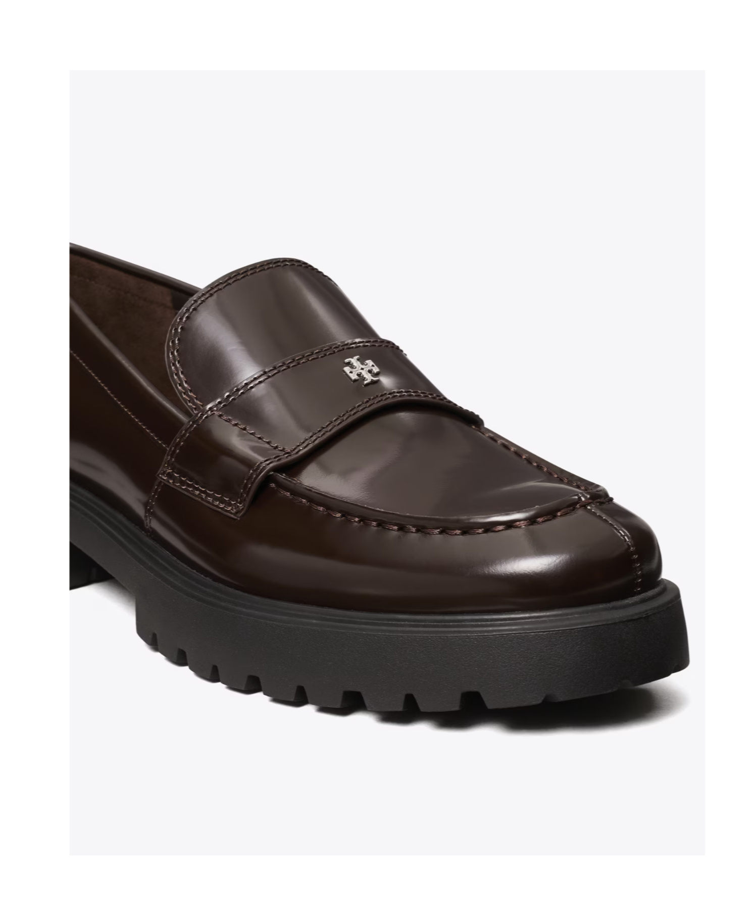 Tory Burch Penny Loafers In Brown