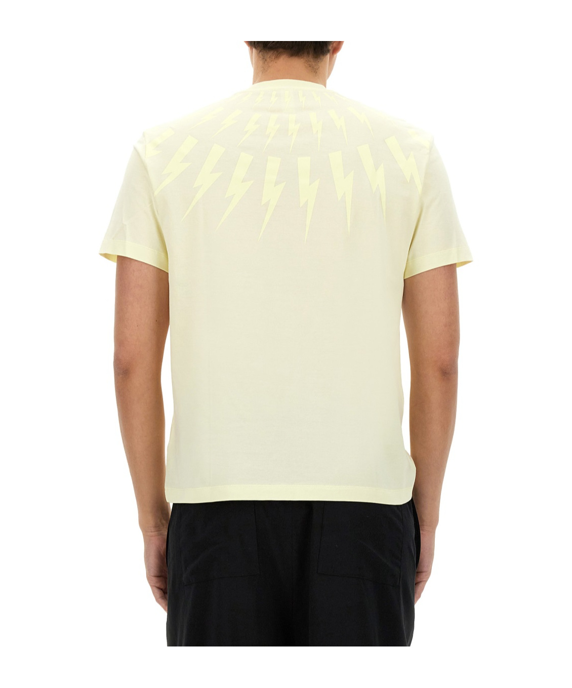 Neil Barrett Hunderbolt T-shirt In White