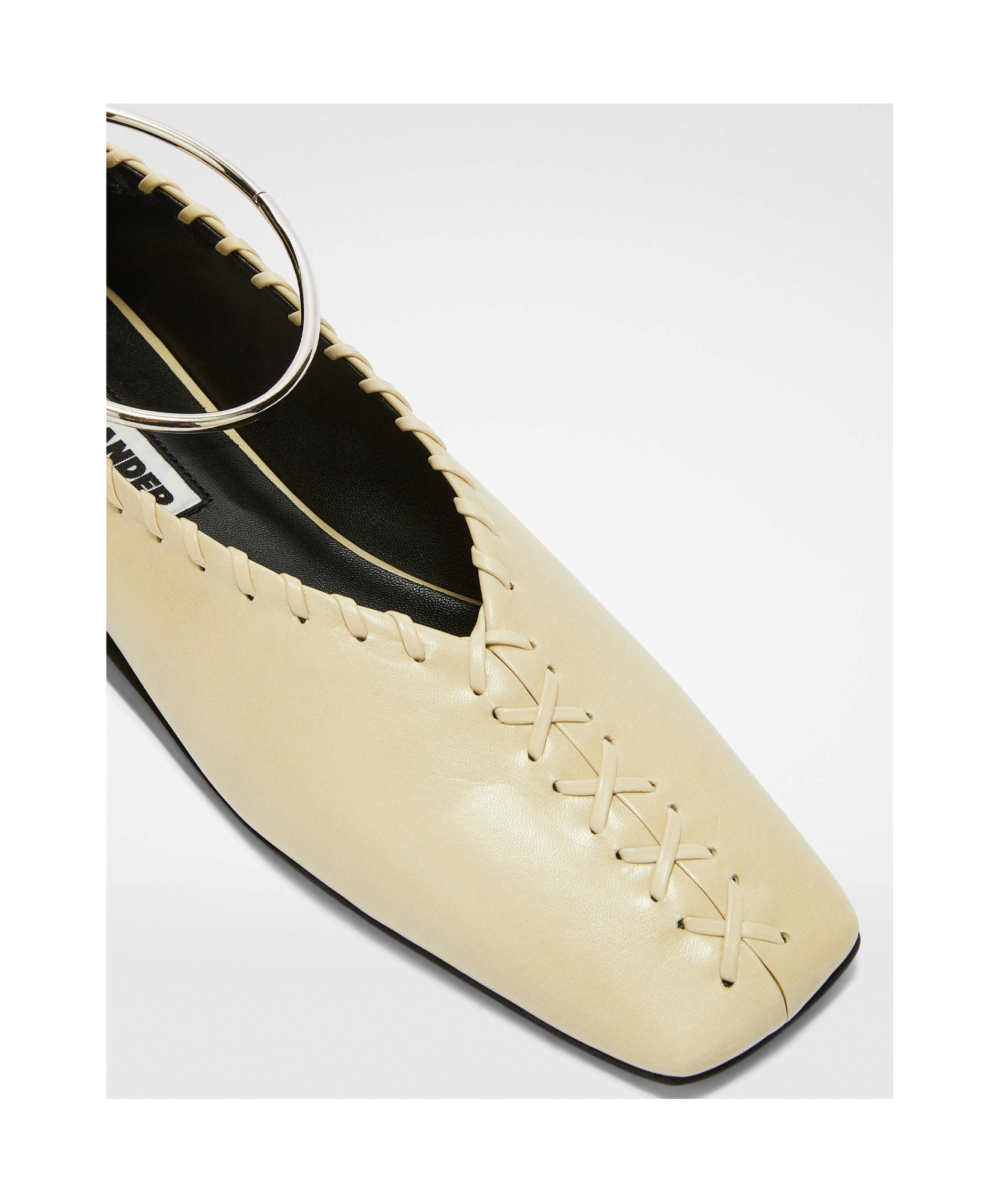Jil Sander Square-toed Ballet Shoes In Nude