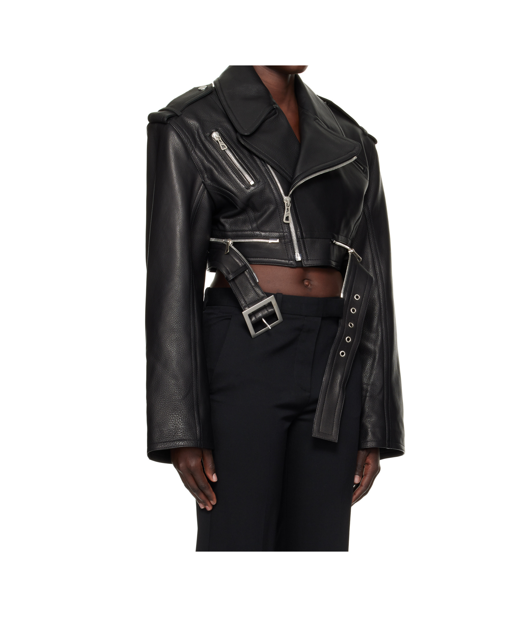 Jean Paul Gaultier 'the Cropped Perfecto' Leather Jacket