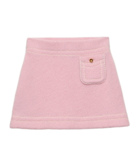 Prada Triangle-logo Cashmere Miniskirt In Pink