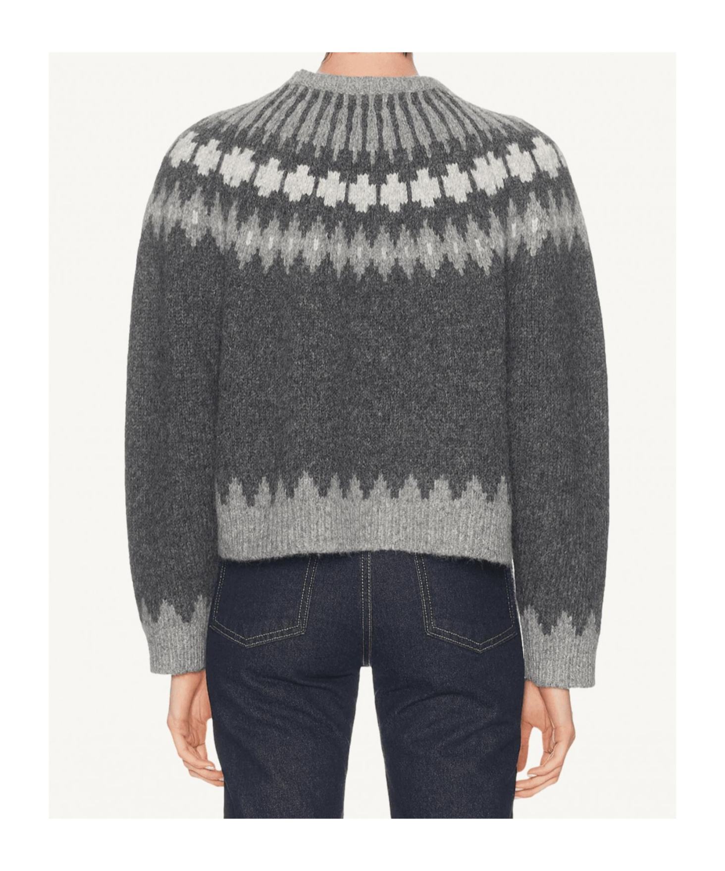 Nili Lotan Crew Neck Sweater In Gray