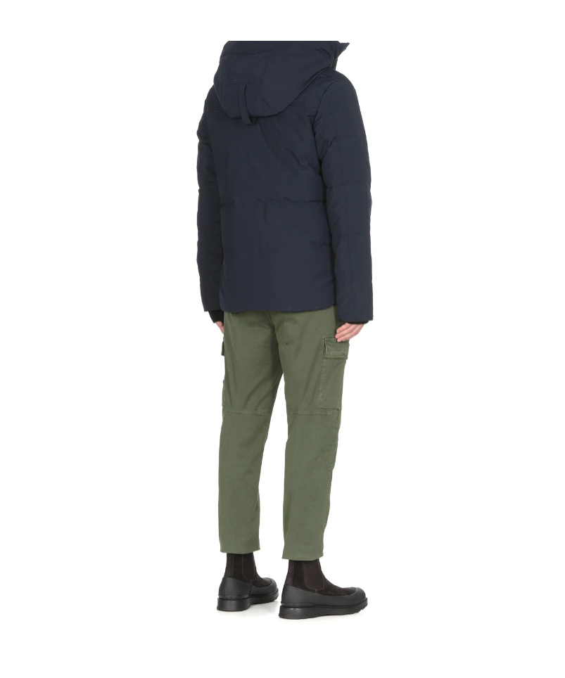 Canada Goose Hooded Parka With Zip Pockets And Cuffs In Black