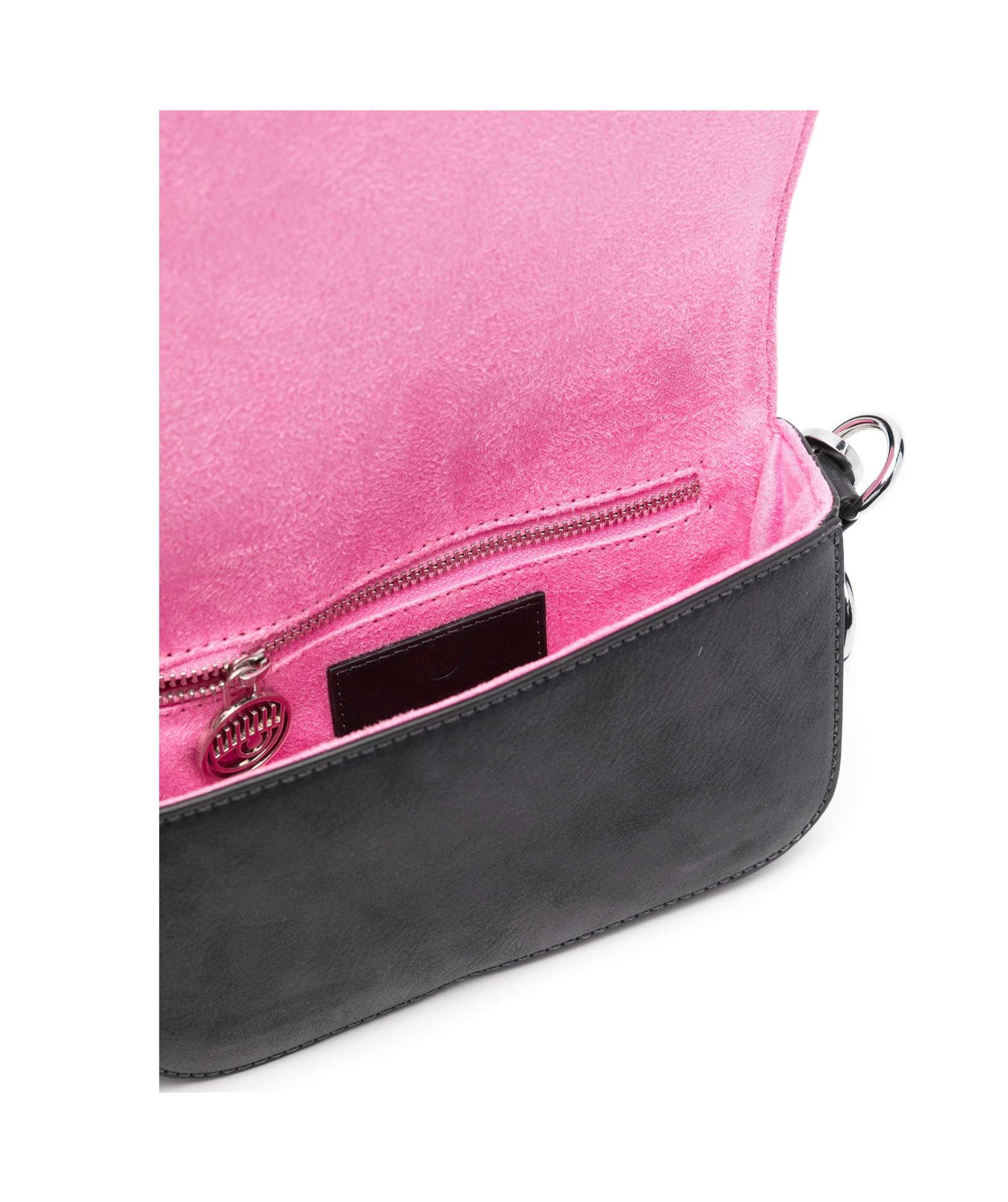 Chiara Ferragni Piercing Eyelike Shoulder Bag In Black