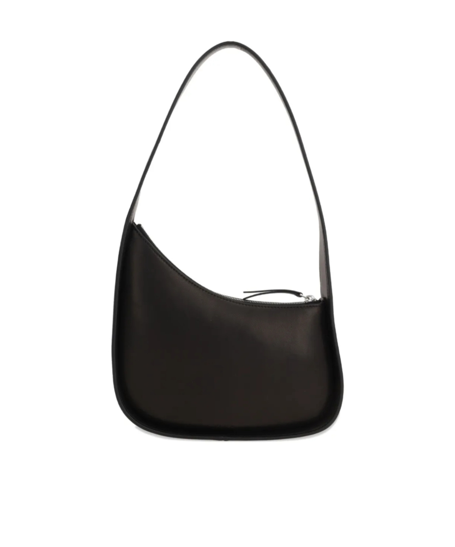 The Row Crescent Zip Shoulder Bag In Black