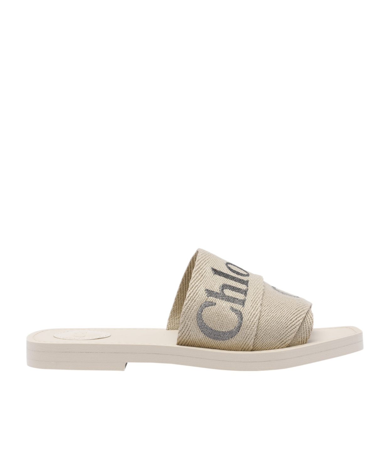 Chloé Woody Slides With Wide Soft Strap In Multicolor