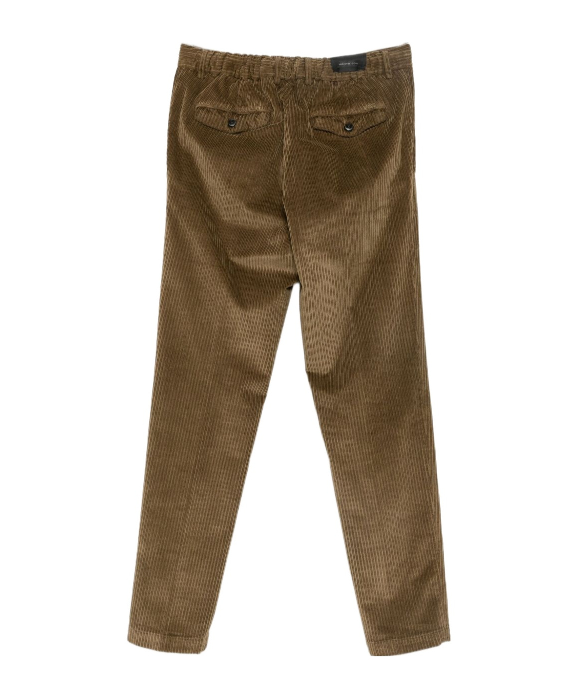 Michael Coal Casual Pants With Belt Loops In Brown