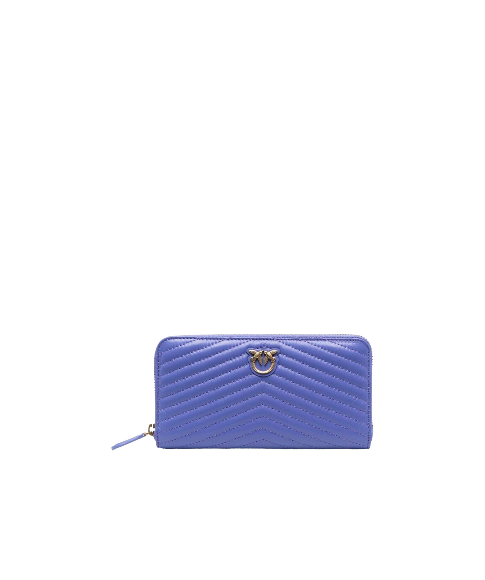 Shop Pinko Ryder Logo Plaque Zipped Wallet In Blue