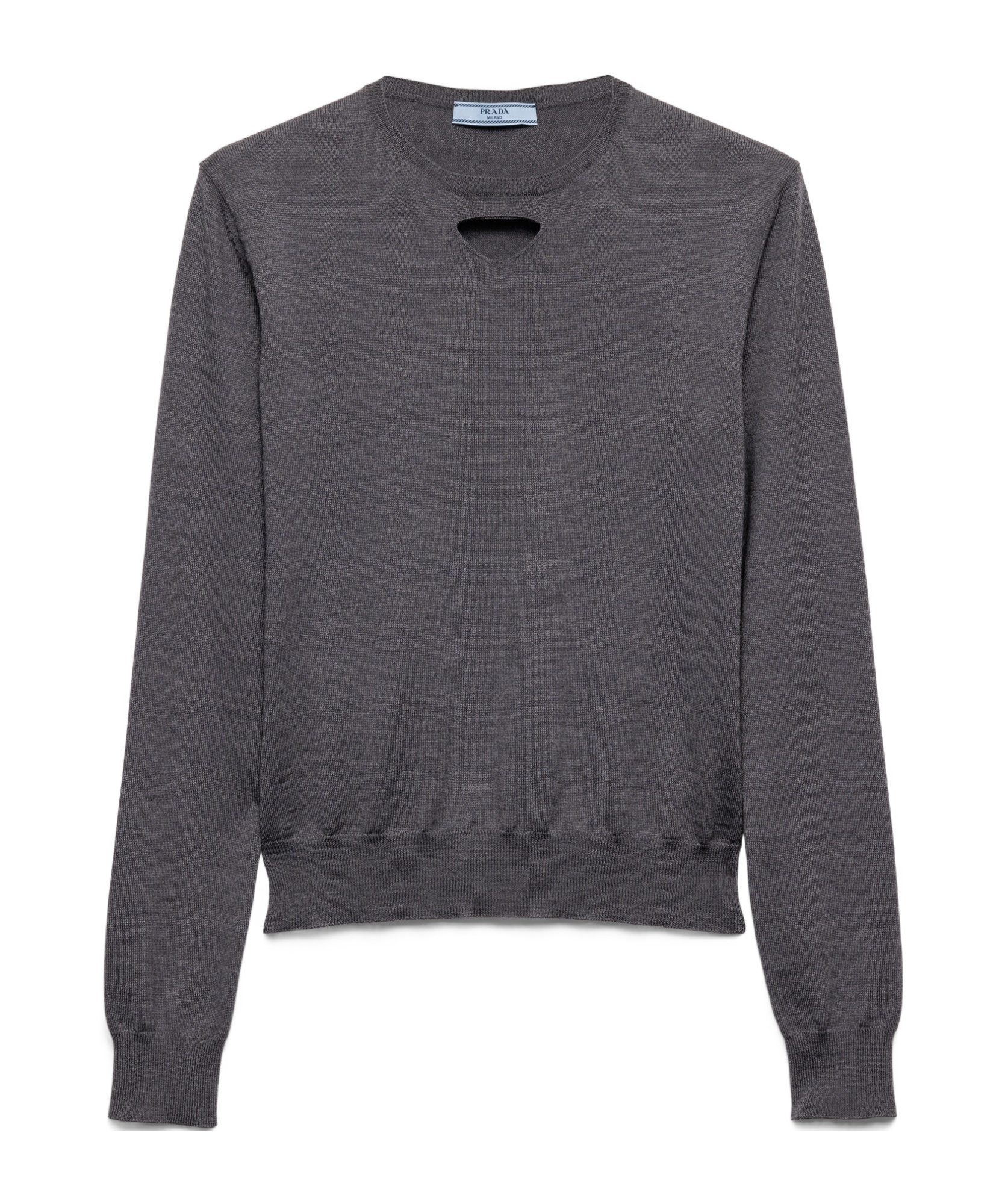 Prada Wool Jumper In Gray