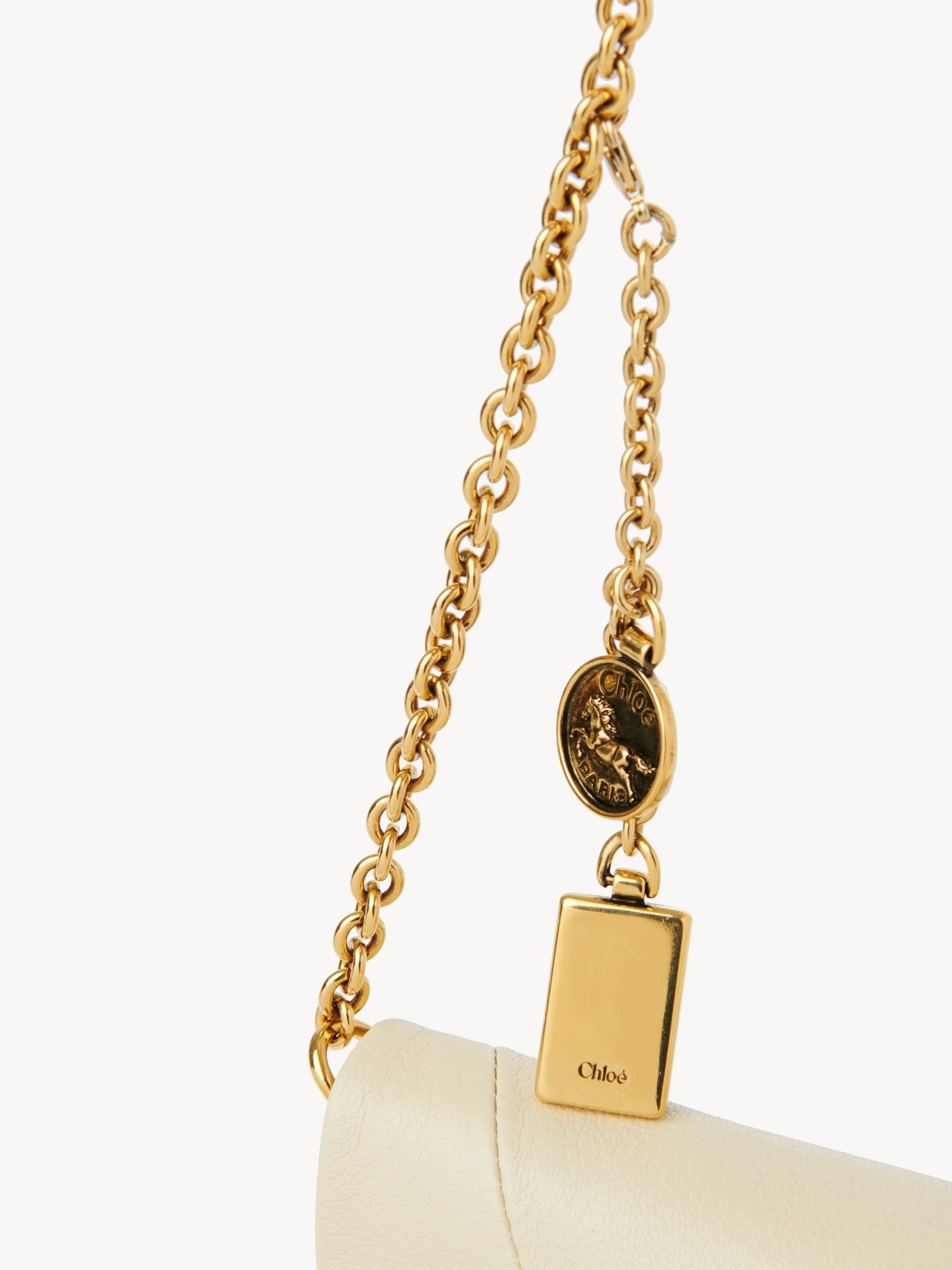 Chloé Spin Chain Wallet In Nude