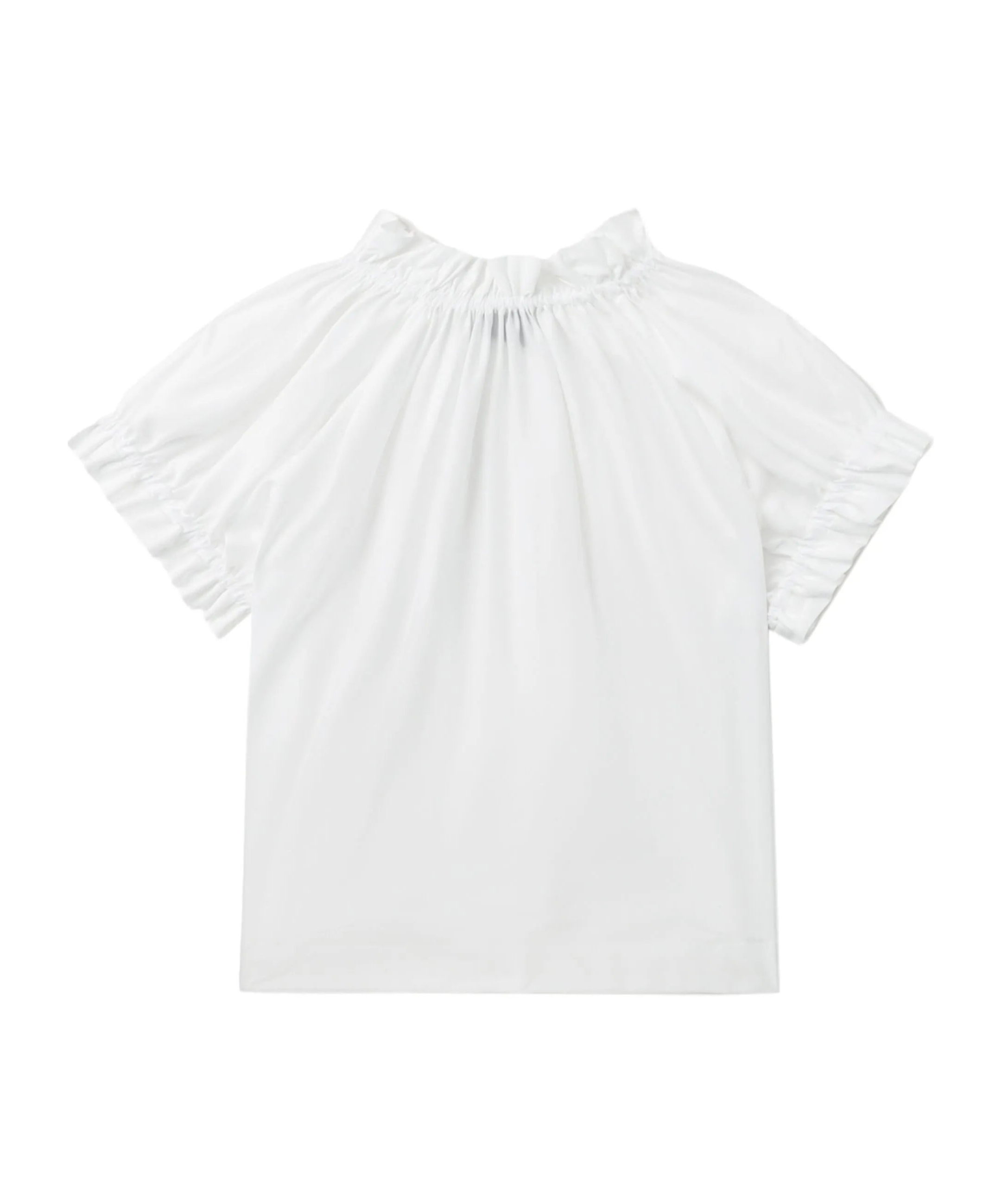 Simone Rocha Gathered Ruffle Top In White