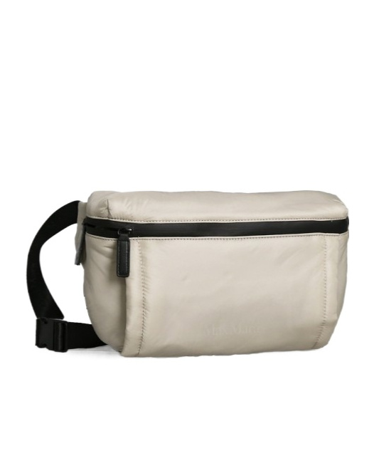 Max Mara Zippered Waist Pack In Nude