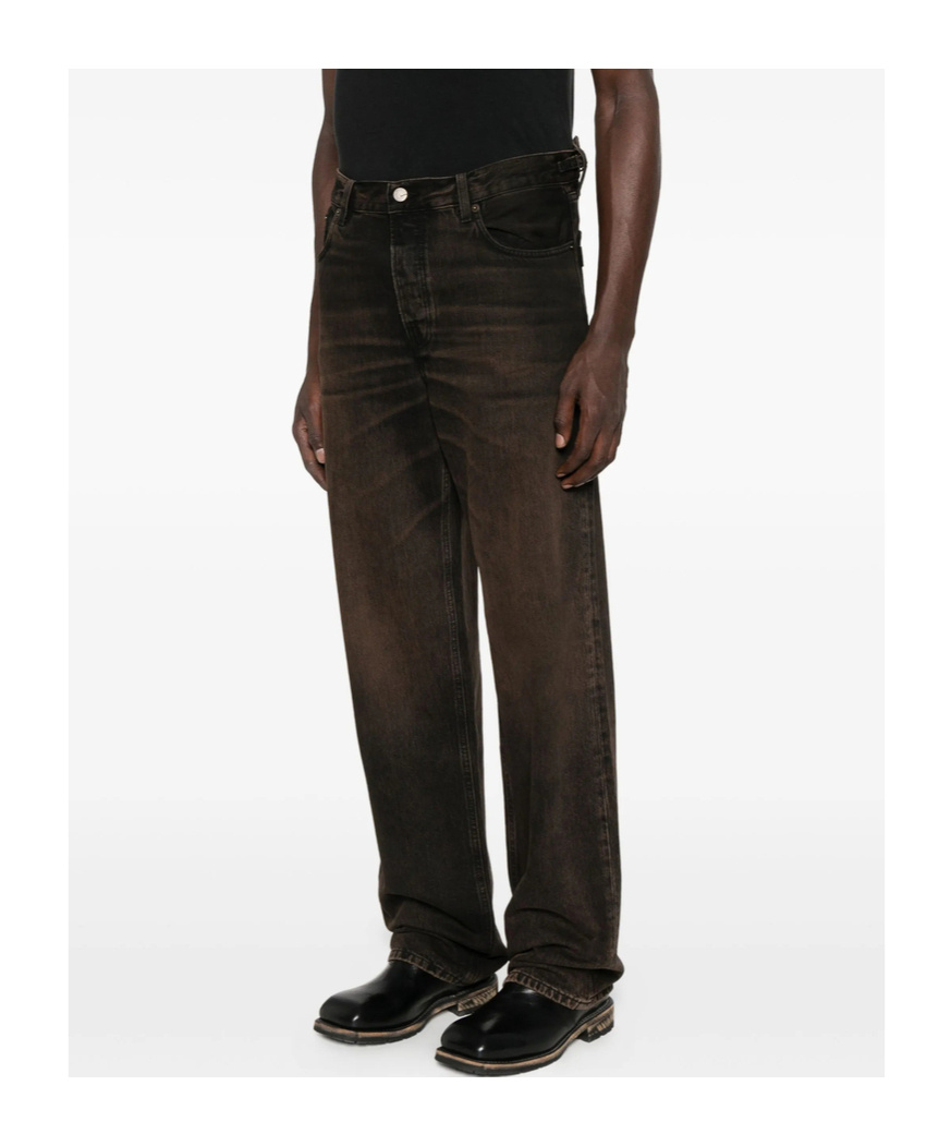Haikure Denim Trousers With Belt Loops In Multi