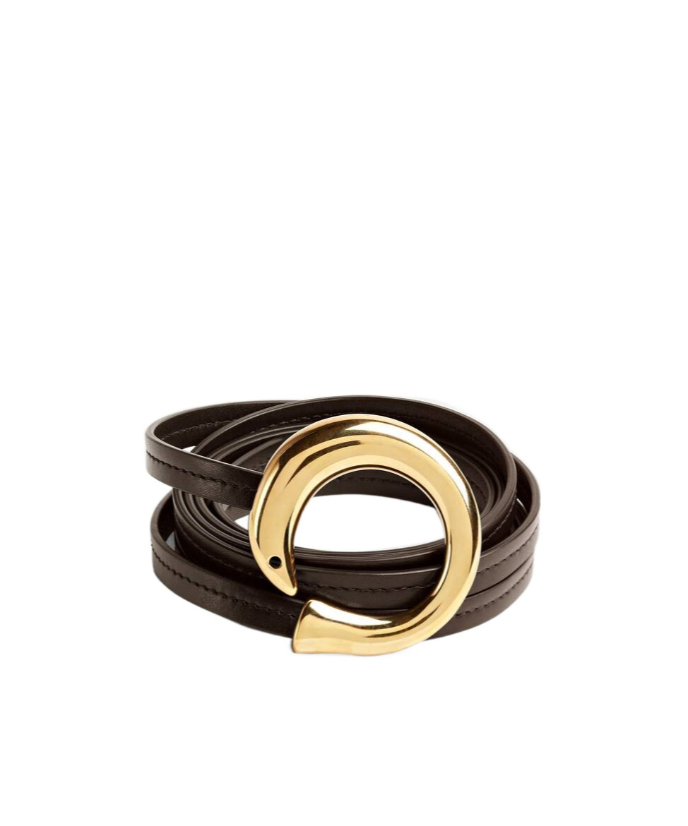 Bottega Veneta Adjustable Length Sardine Belt In Black