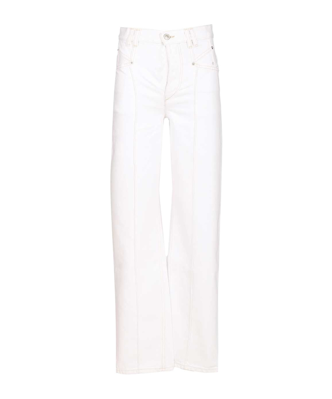 Isabel Marant Button-up Jeans In White