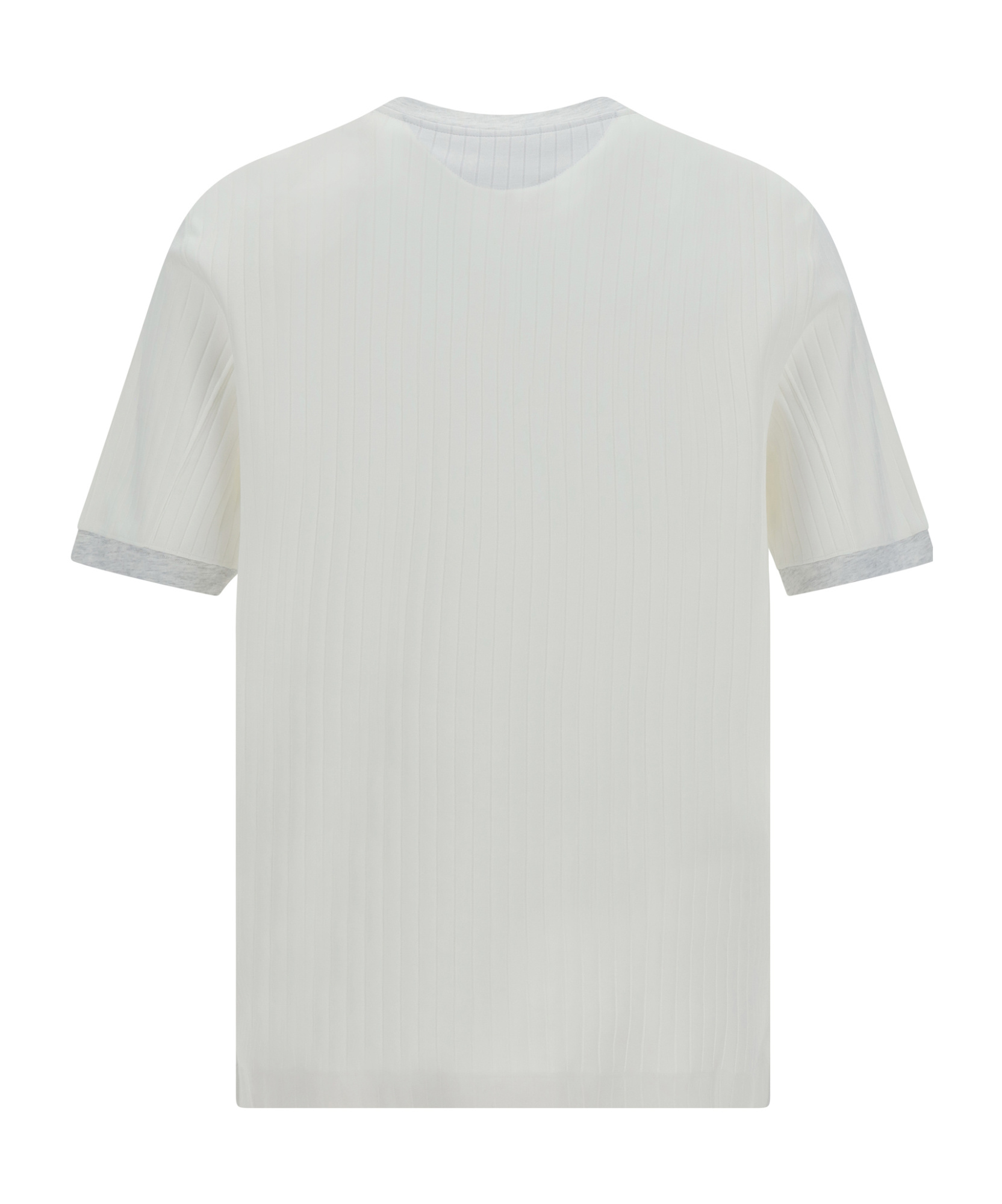 Brunello Cucinelli Logo Patch Crewneck T-shirt In White
