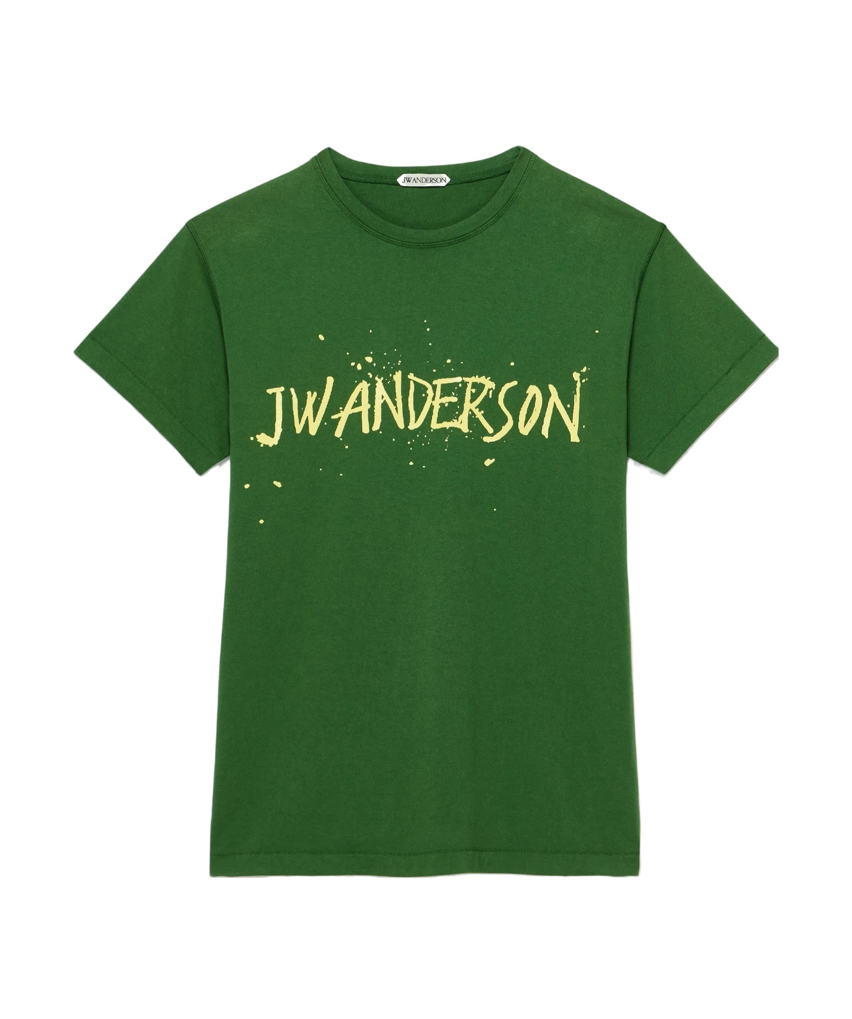 Jw Anderson Mens Circular T-shirt In Green