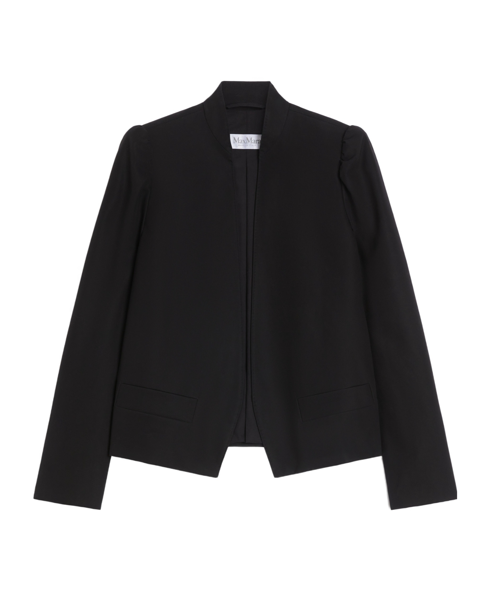 Max Mara Cotton Twill Jacket In Black
