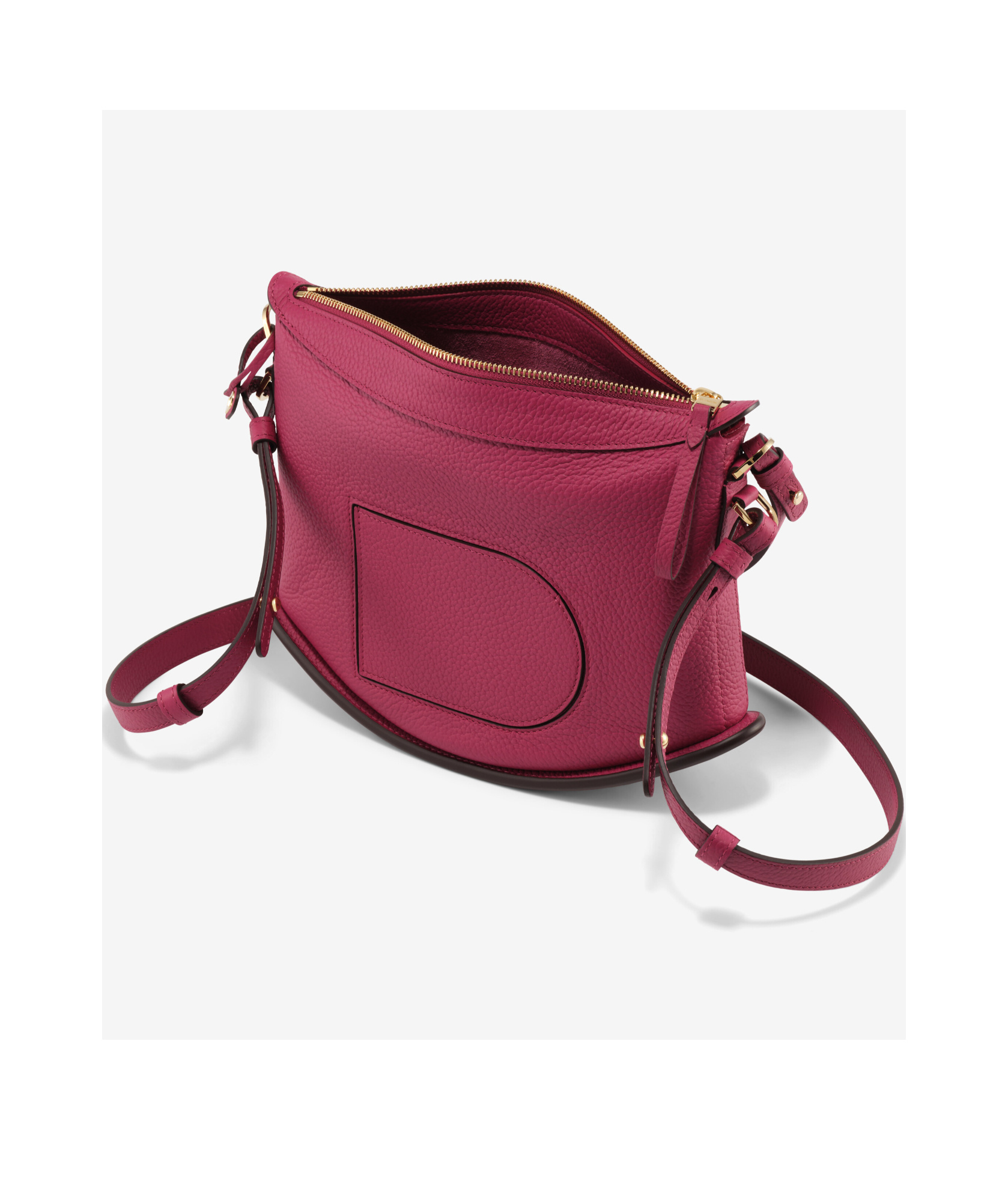 Delvaux Zippered Shoulder Bag In Red