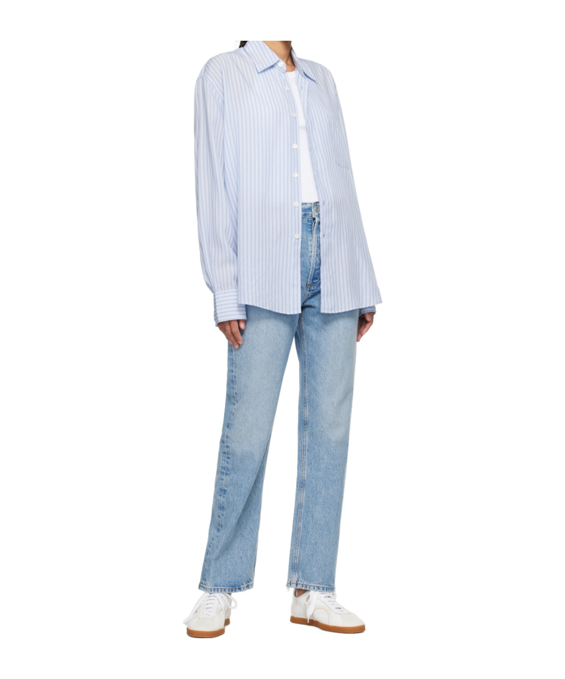 Agolde High-rise Straight-leg Jeans In Blue