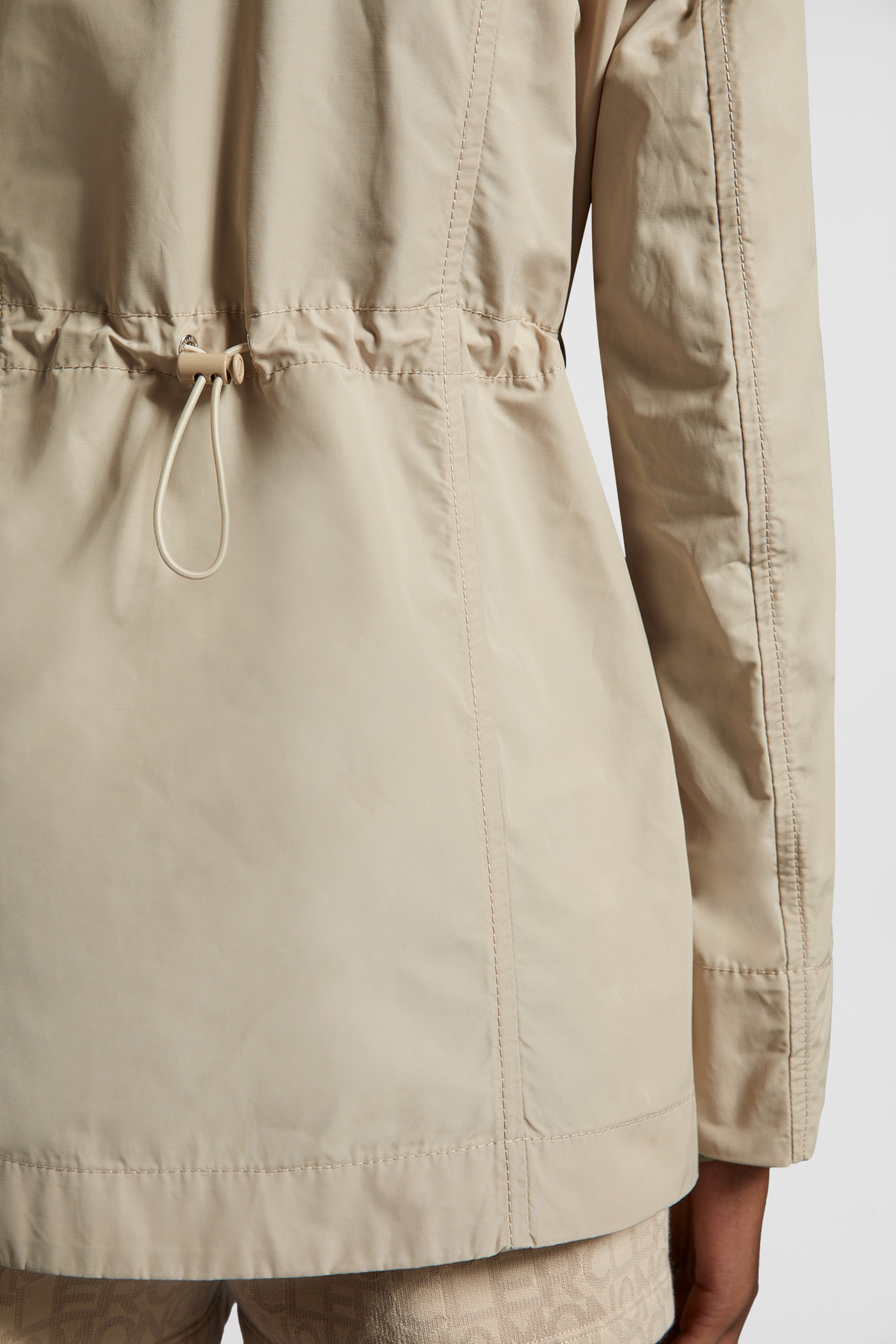 Moncler Vabre Zip-up Jacket In Nude