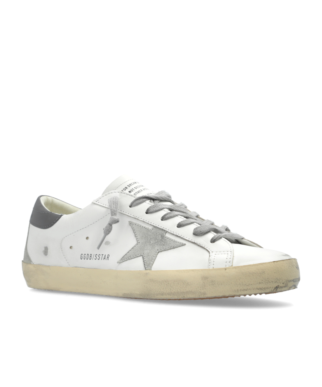 GOLDEN GOOSE SUPER-STAR DISTRESSED SNEAKERS