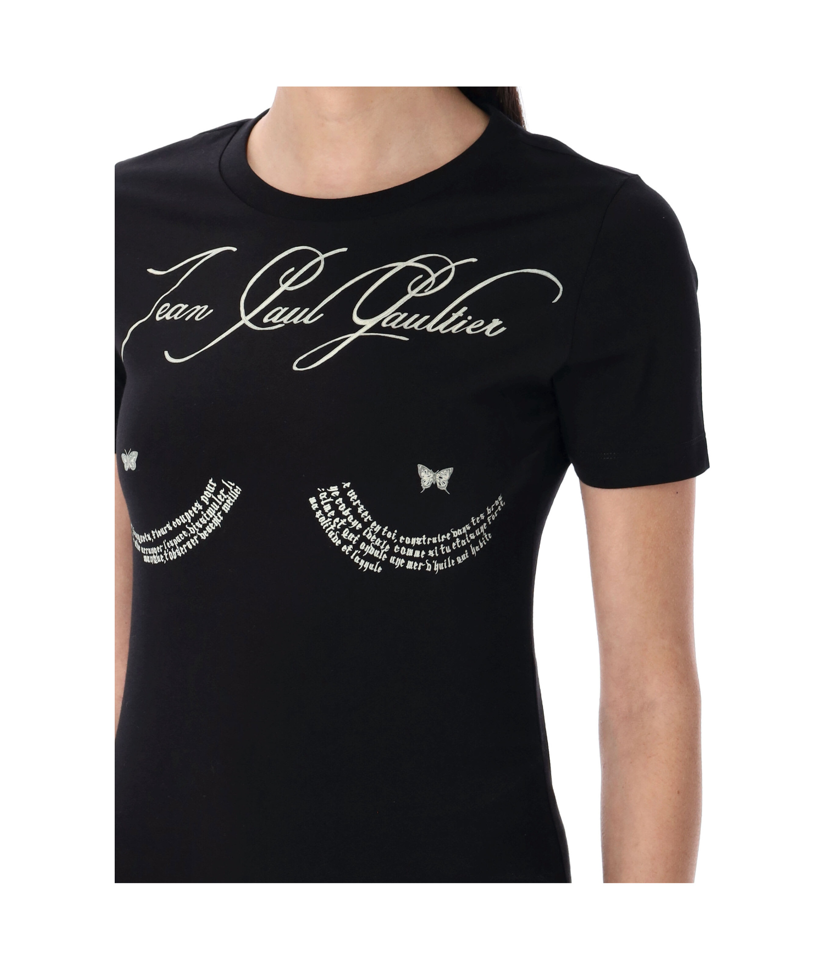 Jean Paul Gaultier Short-sleeved T-shirt In Black