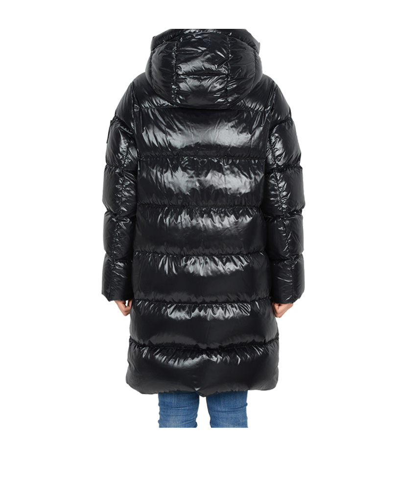Moose Knuckles Long-sleeved Down Jacket In Black