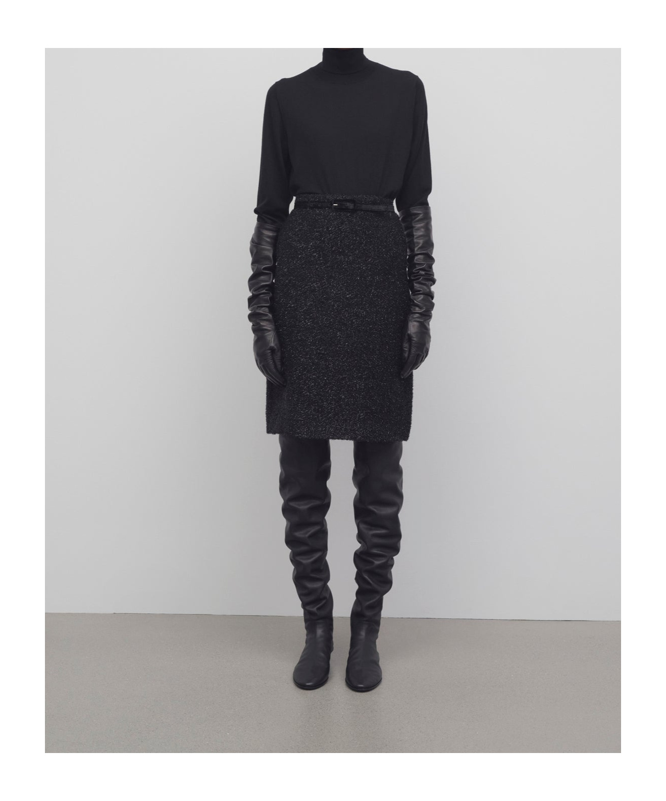 The Row High-waisted Pencil Skirt In Black