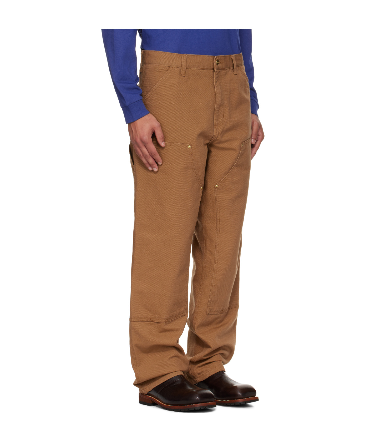 Carhartt Belt Loop Casual Pants In Brown