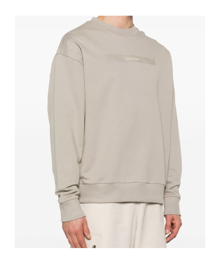 Shop Calvin Klein Long-sleeved Sweater In Nude
