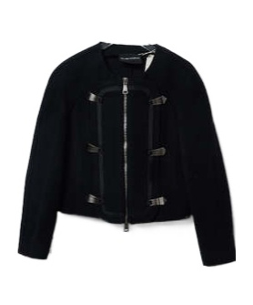 Giorgio Armani Zippered Casual Jacket In Black
