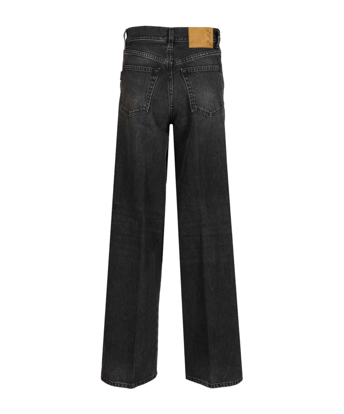 Haikure Bethany Wide-leg Denim Trousers In Black