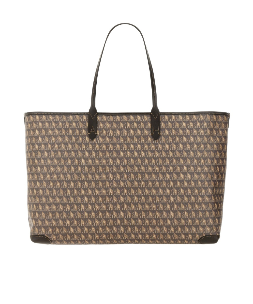 Anya Hindmarch Double Handle Tote Bag In Brown