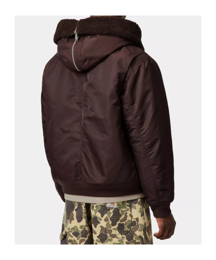Carhartt Hd Oltera Bomber In Burgundy