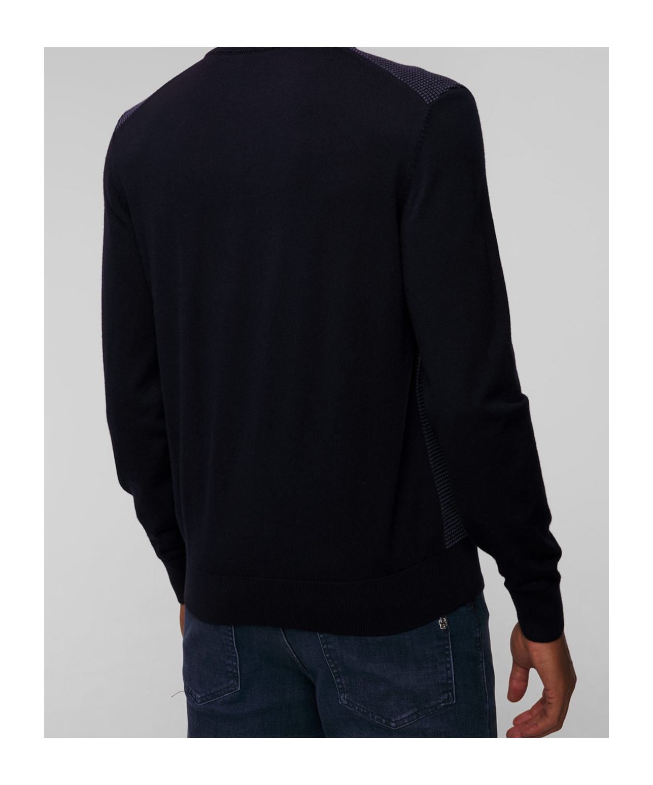 Hugo Boss Long-sleeved Cardigan In Black