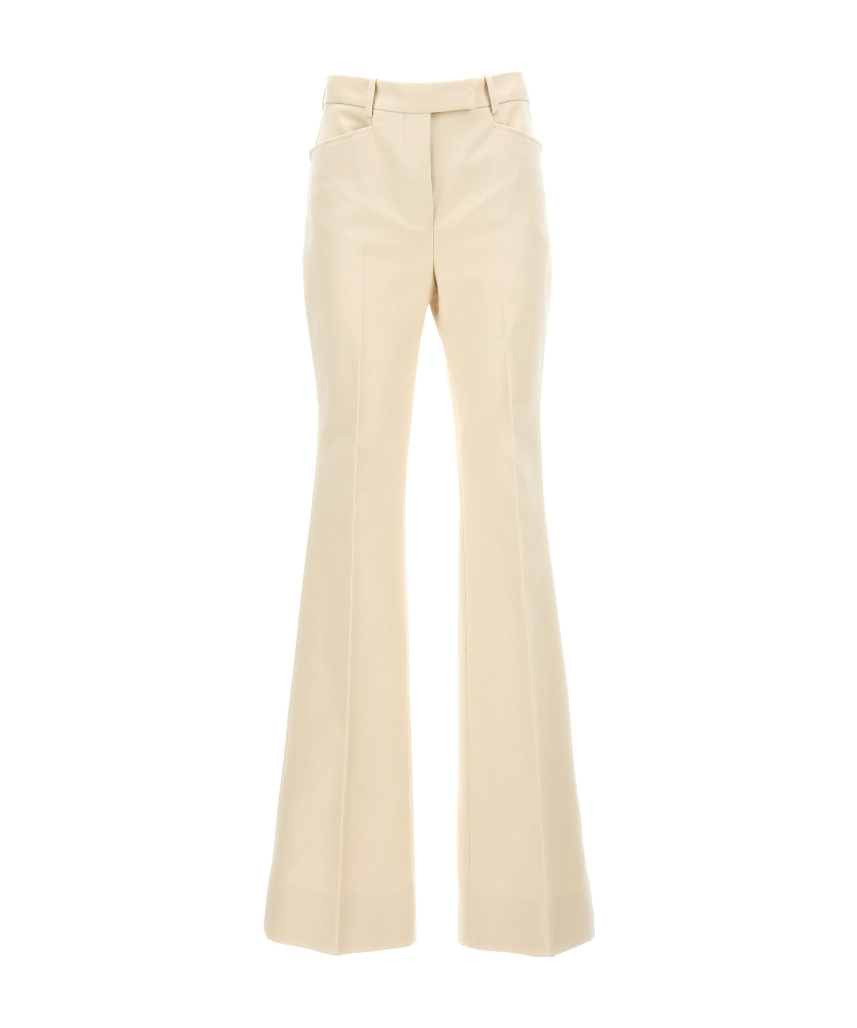 Tom Ford White Moleskin Pants In Nude